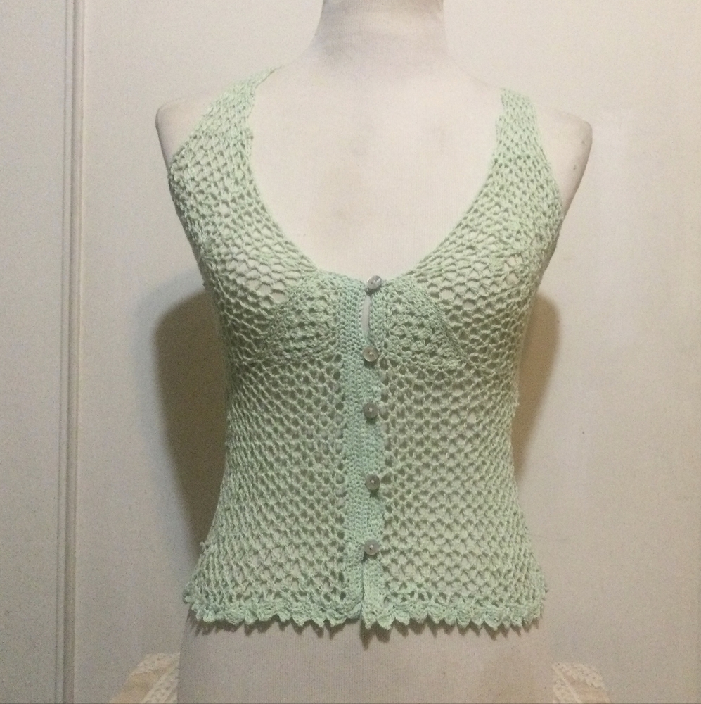 Cartigan camisole mint green (s)